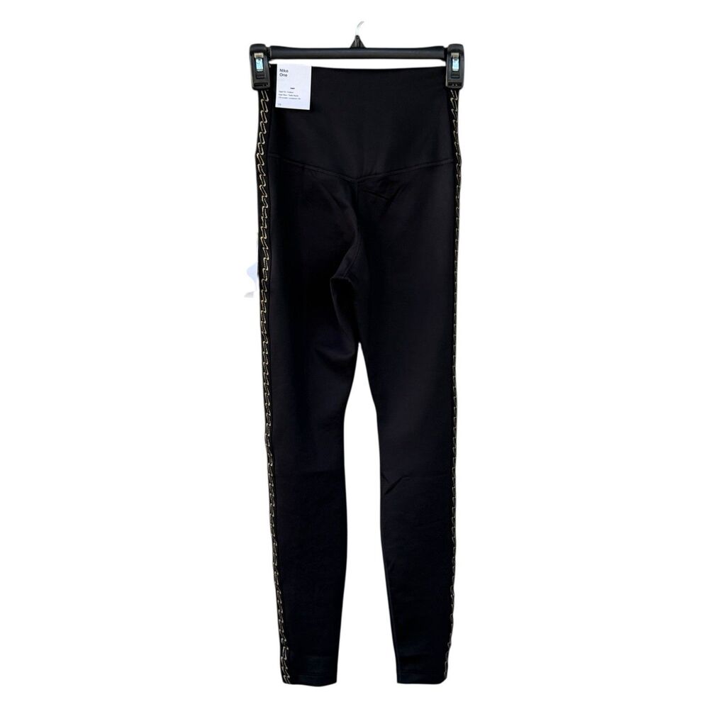 NWT Nike One Therma-FIT high-waisted leggings with chain detail Side Seam Black